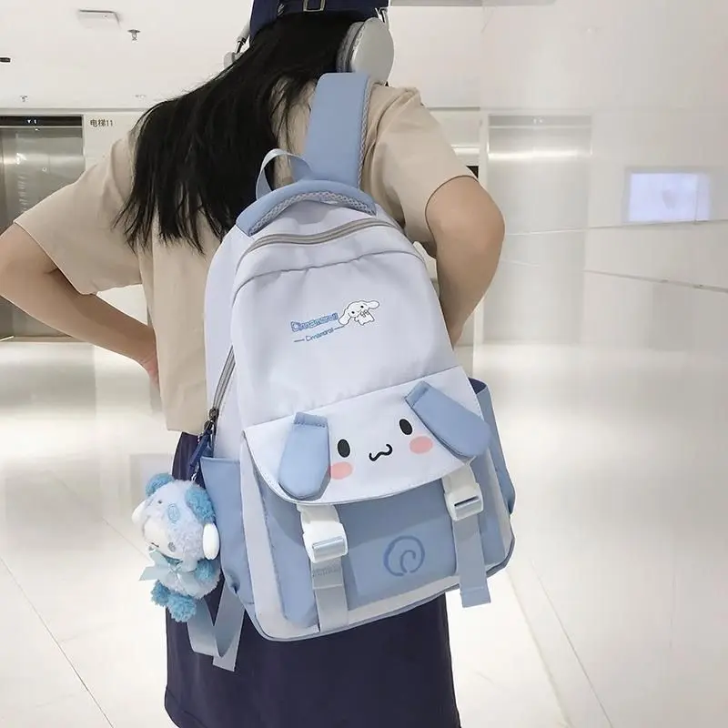 

New Sanrio Kawaii Anime Cartoon series My melody Kuromi Creative Yan Value Cute Backpack Student Schoolbag Girl's Heart Gift