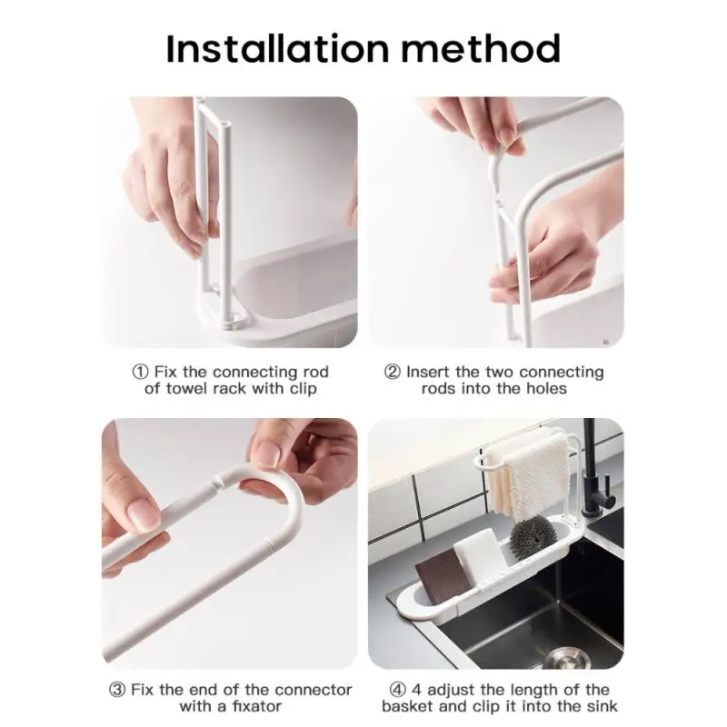 Sink Hollow Design Shelf Drainer Rack |Kitchen Gadgets