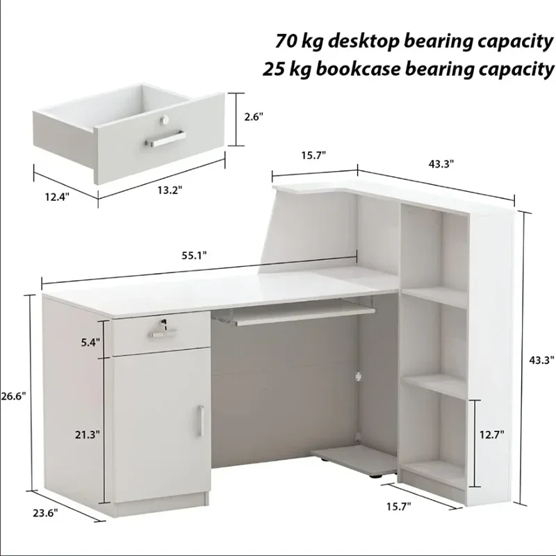 Cashier Table Supermarket Counter Reception Desk Modern Reseption Restaurant Furniture Church Hairdressing Atril Luxury Bank