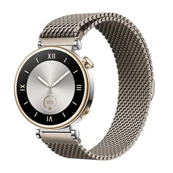 Sleek Milanese Mesh Metal Bracelet Strap, 18mm/22mm, - 22mm watch strap (Titanium color)