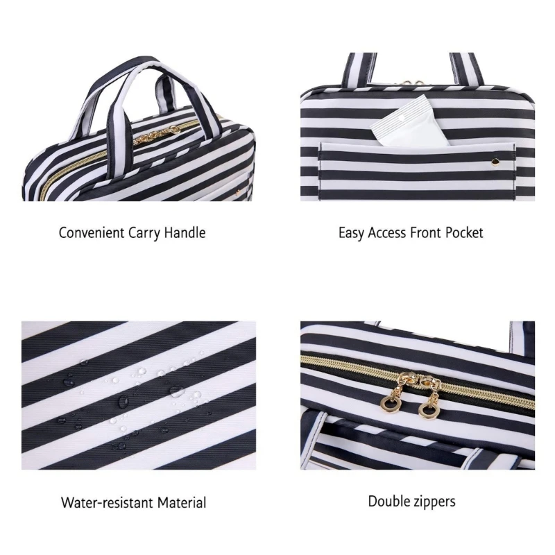 Toiletry Bag for Women Hanging Cosmetic Bag Makeup Portable Storage Bag Wash Bag