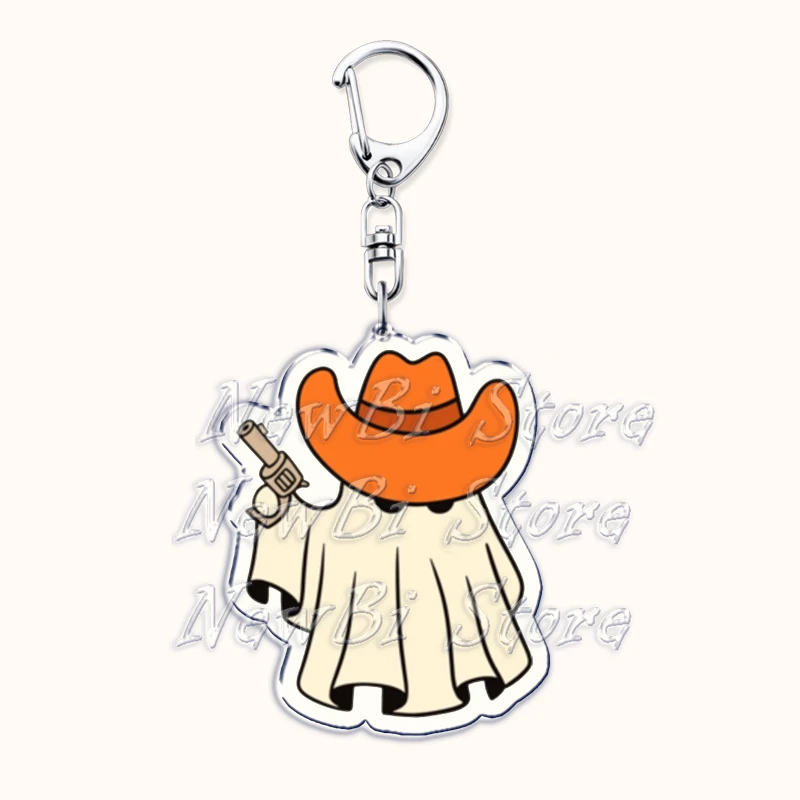 Niedliche Halloween gruselige Geist Schlüssel anhänger für Zubehör Tasche lustige Herbst Schädel Buch Schlüssel ringe Schmuck Fans Freunde Leser Geschenke – Detail 20