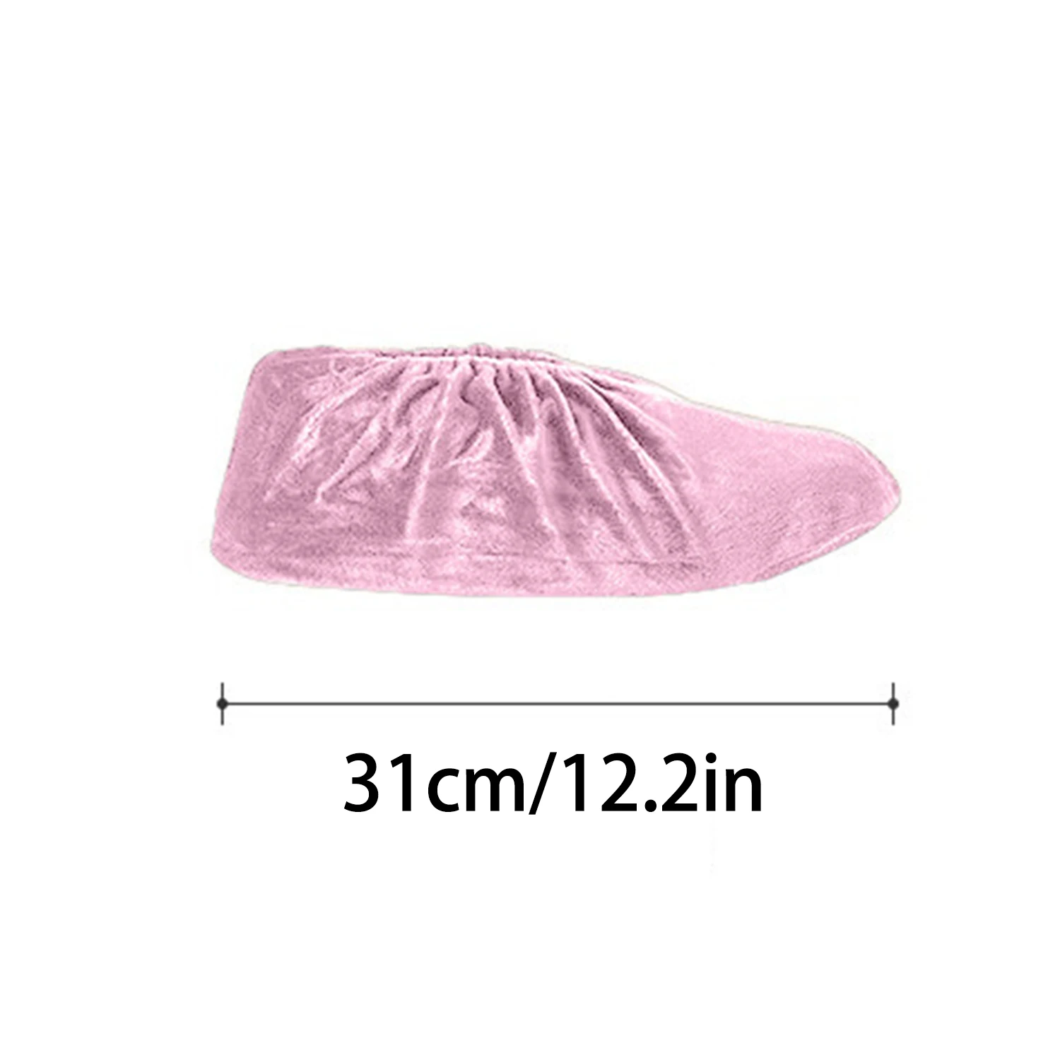 1 Pair Flannel Shoes Covers Indoor Reusable Unisex Non-Slip Elastic Shoes Protector Household Dust Proof Keep Floor Cleaning