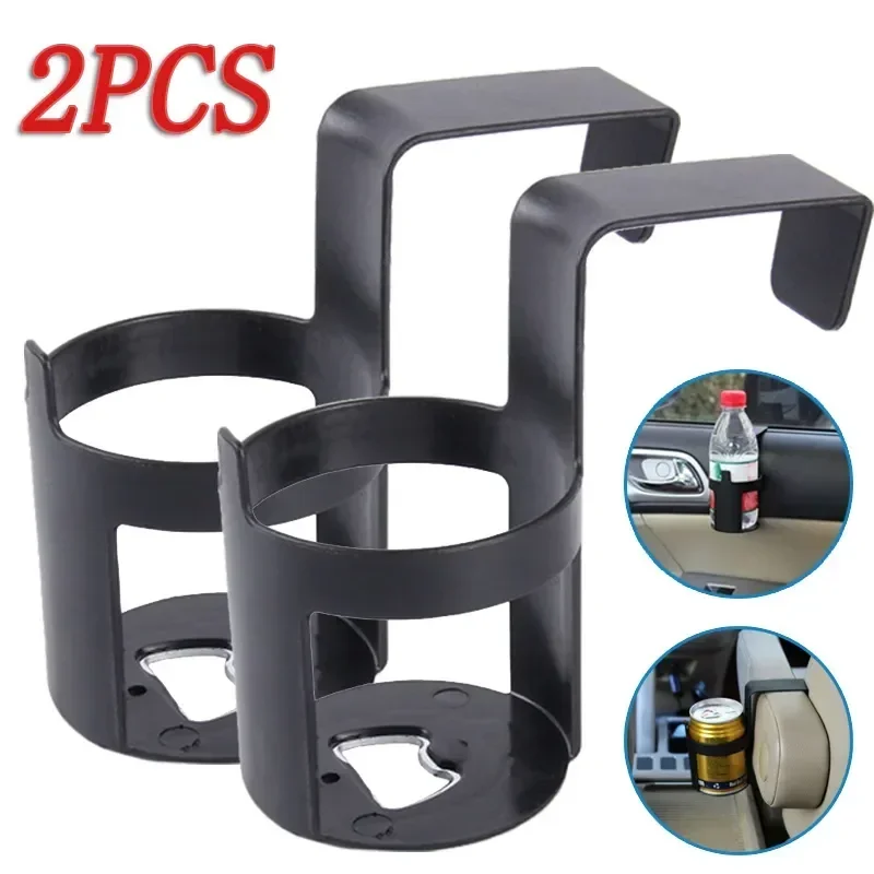 Black ABS Auto Door Window Hanging Beverage Holder