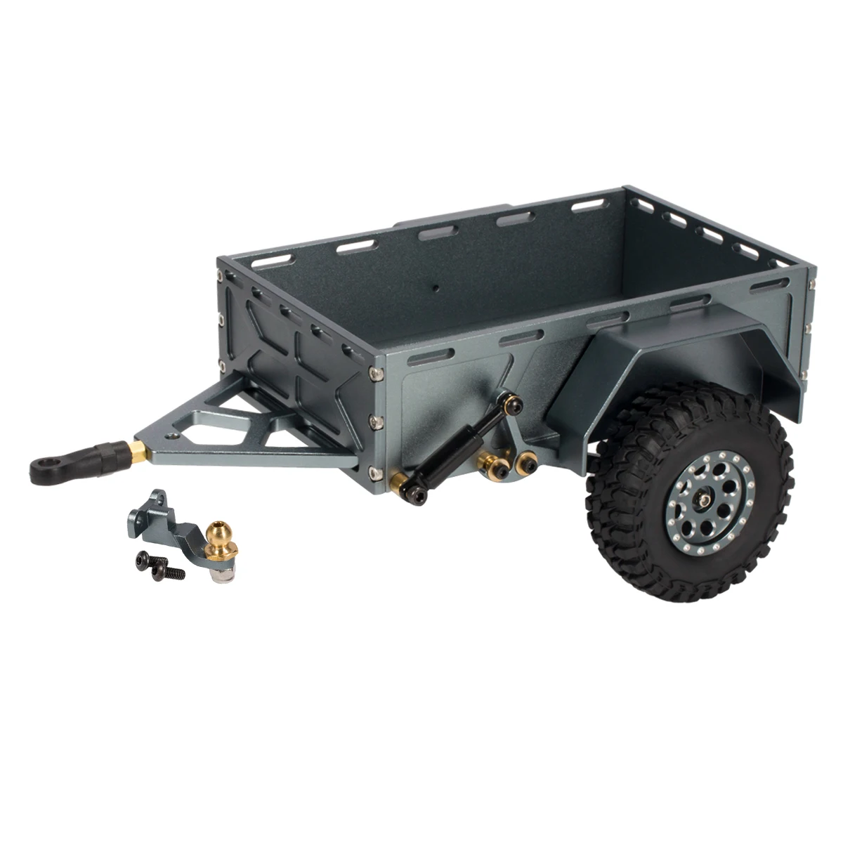 Levigo Aluminum Alloy RC Trailer – Compatible With Traxxas 1/18 TRX4M, Anti-Slip Tires - View #9