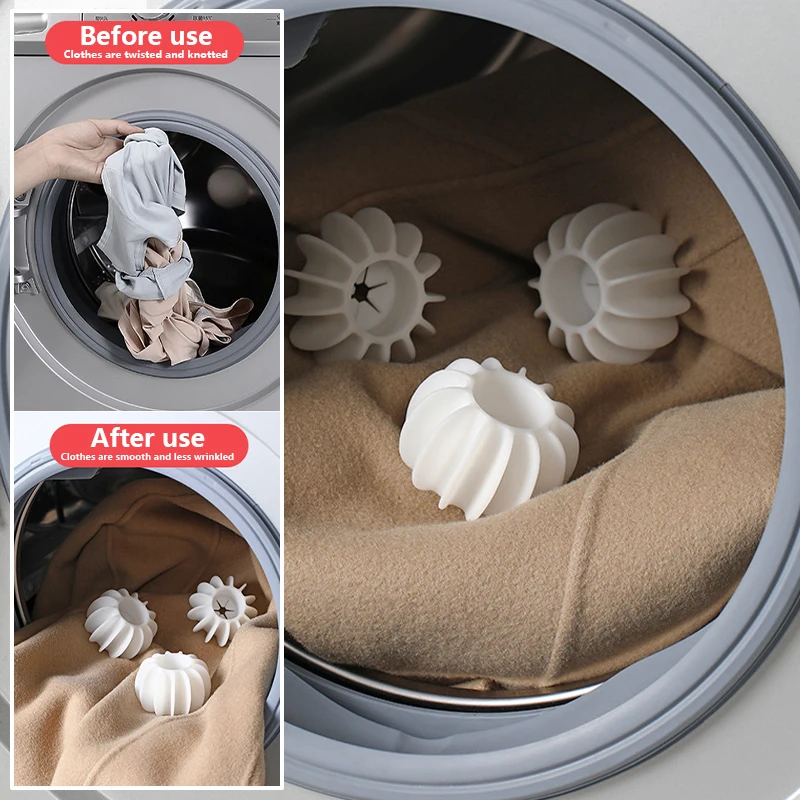 Silicone Laundry Ball laundry drying balls 1/2/3Pcs Clothes Hair Pet Hair Remover Washing Machine Reusable Home Cleaning Tools