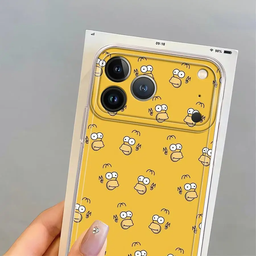 The Simpsons Cartoon Soft Phone Cover Case