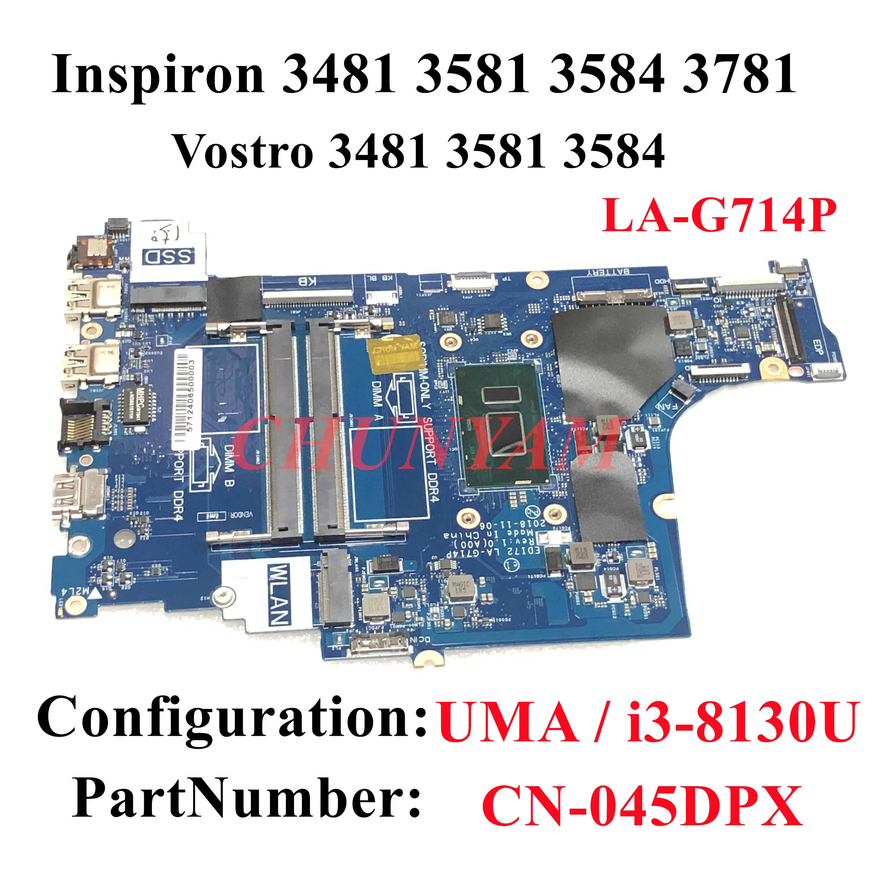 La g714p for dell inspiron vostro 3481 3581 3584 3781 laptop