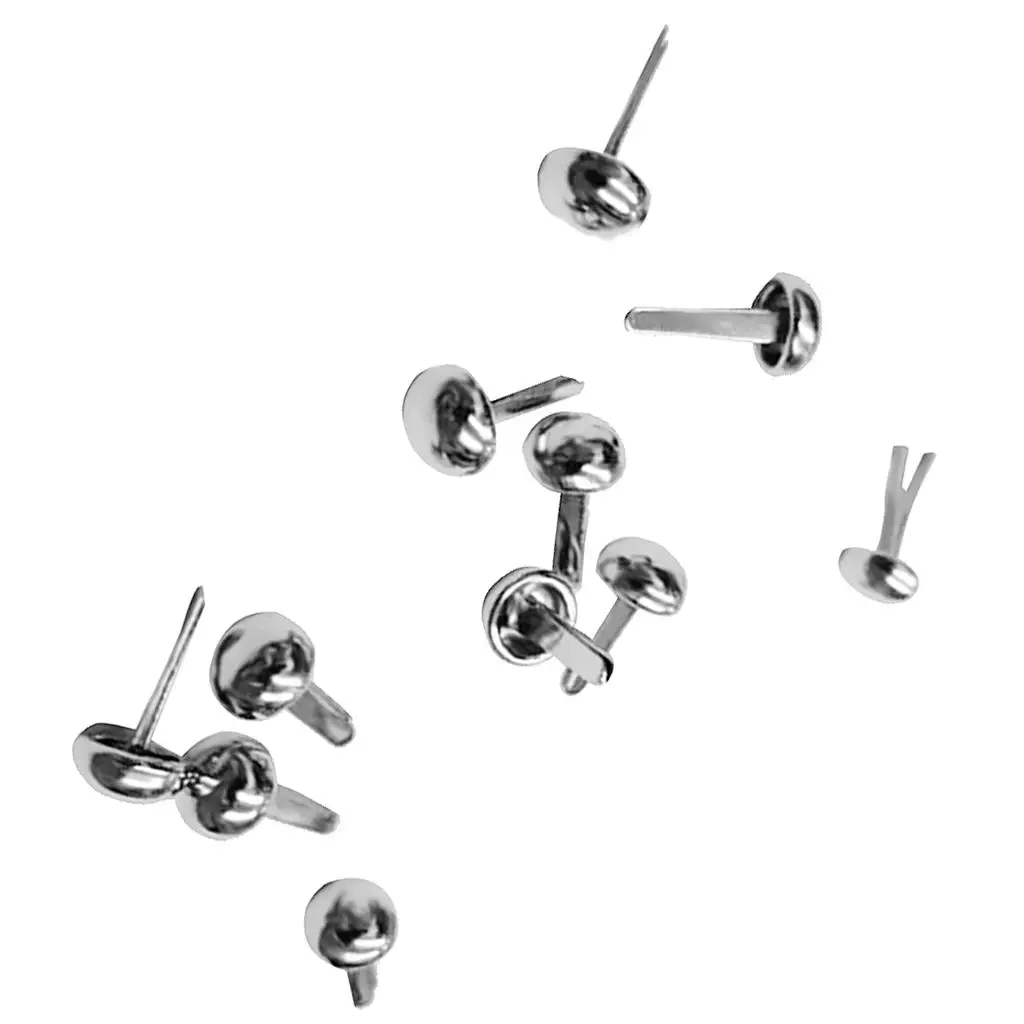 100pcs Silver Rivet Metal Studs Clinch Bolt Punk s Spike Screw DIY Craft