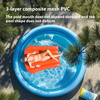Piscine domestique ronde extérieure grande échelle support piscine piscine pliable pour enfants 3