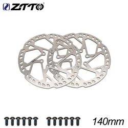 Enhanced MTB E-Bike Disc Brake Rotor - Thicken 2.3mm, Super Rigidity, Stainless Steel, 6 Bolt, Multiple Sizes Available (2.3x140mm disc 2pcs)