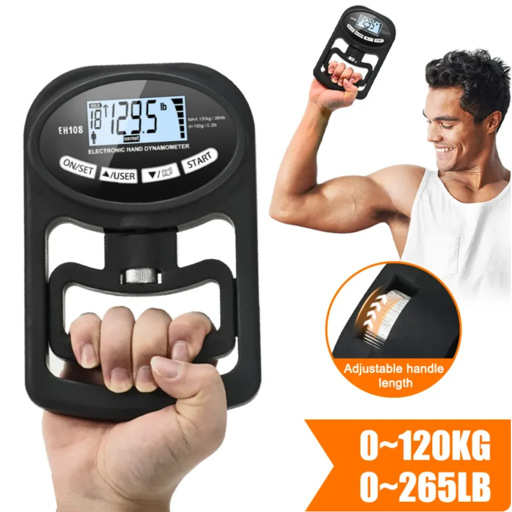 Grip Strength Tester 265Lbs/120Kg 1