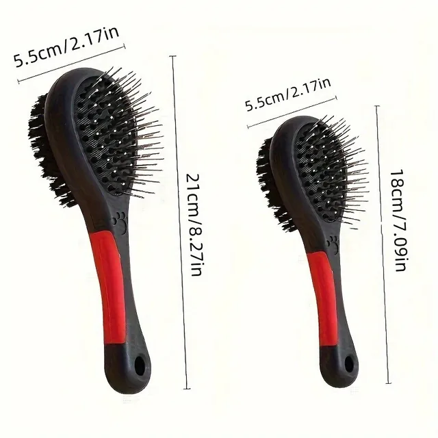 1pc Dog Brush Pet Grooming Comb Double Sided Pin Cleans For Pets Shedding And Dirt Grooming Tool Cat Grooming Supplies 5