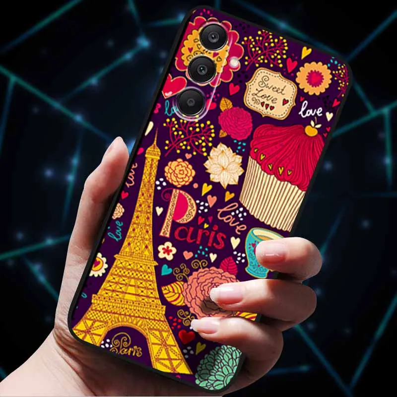 3D Floral Embossed Soft Silicone Phone Case - Elegant Back Cover Shell