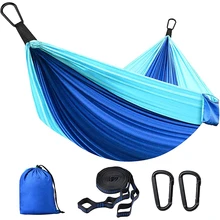 

Ultralight Hammock 300KG Load Capacity Portable and Breathable Nylon Parachute Hanging Hammocks for Camping Travel and Garden