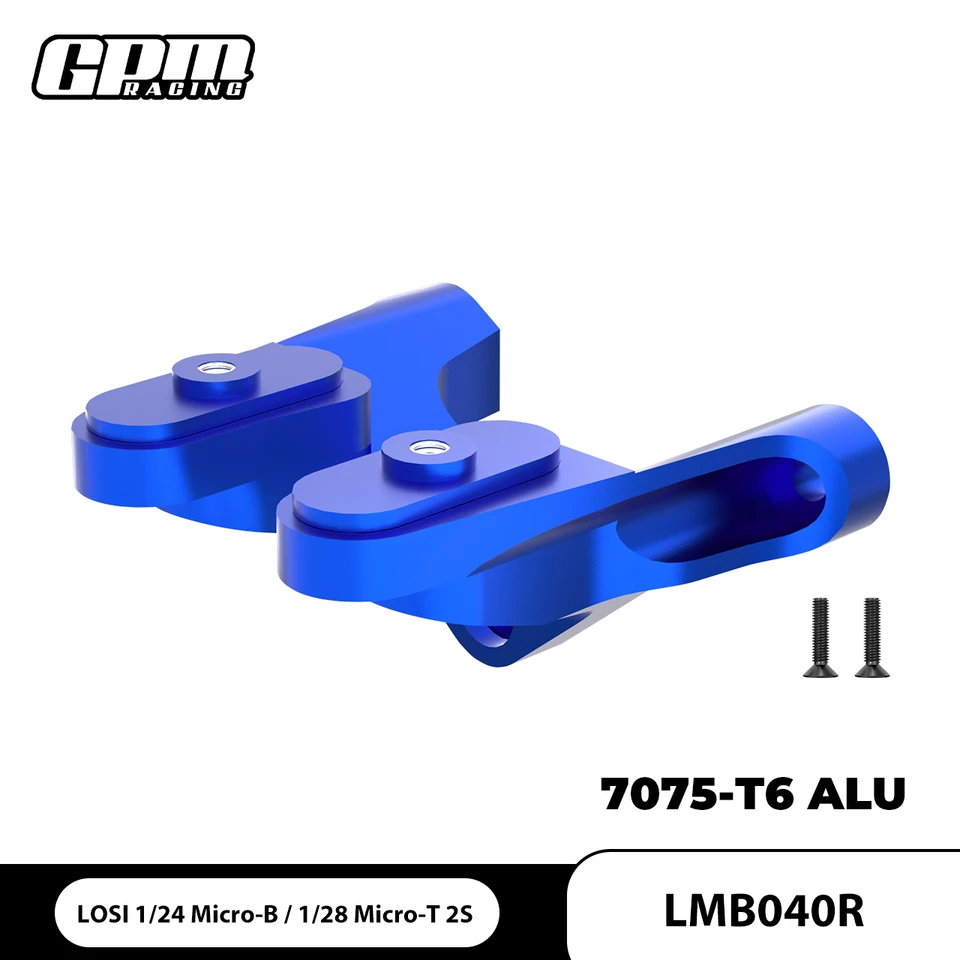 7075 Alloy Servo Mount For LOSI Micro-B & Micro-T RC Cars - Upgrade Part, Blue, Lightweight & Durable