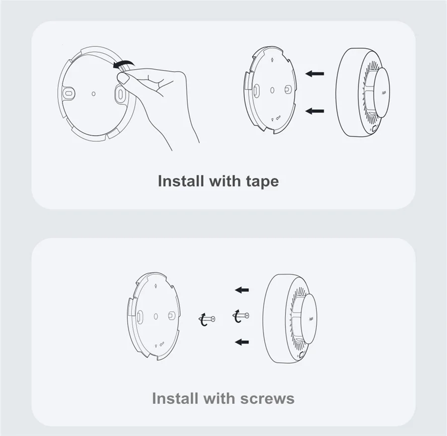 Smoke Detector Sensor Fire Alarm Zigbee 3.0 Monitor Sound Alert Home Security AP