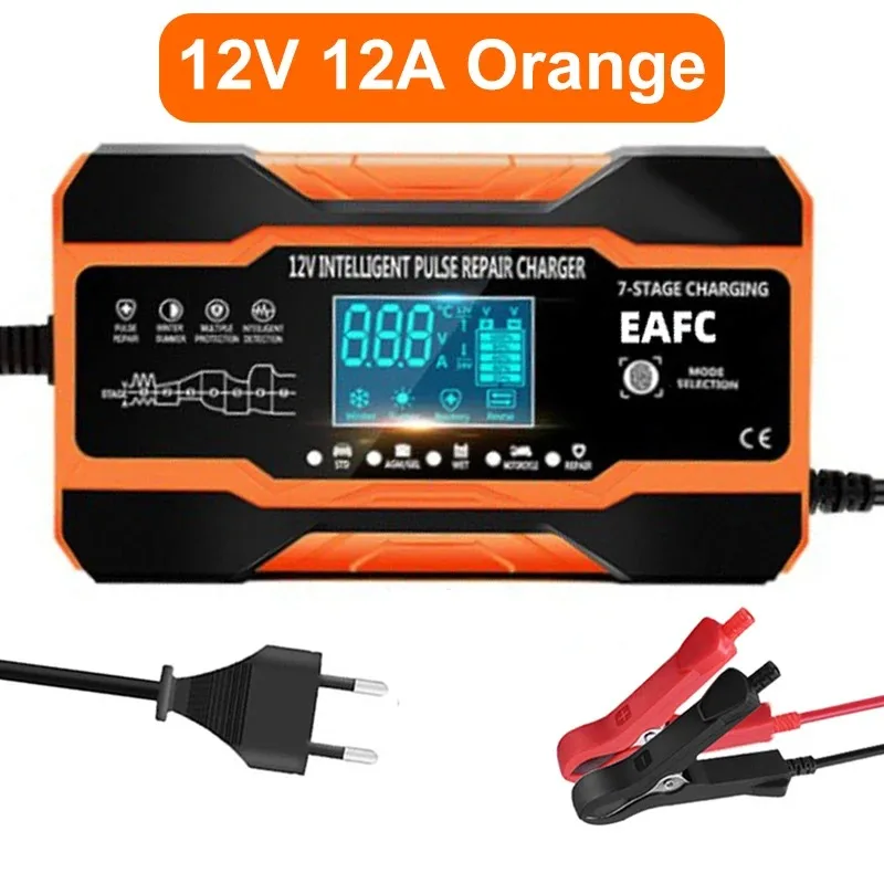 Caricabatteria Auto 12V 10A Husgw - Per Batterie Piombo E LiFePO4, Con Display LCD - Foto 13