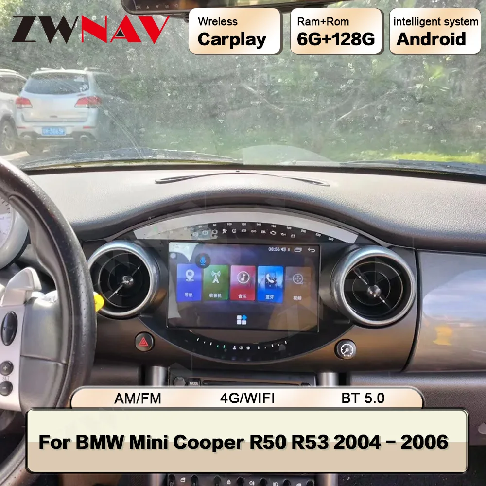 Android120CarplayGPSForMiniCooperR50R53200420052006Play