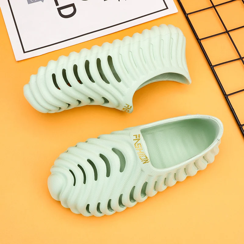 صنادل رجالية عصرية من مادة إي في إيه، أحذية شاطئ مريحة وخفيفة الوزن للرجال، أحذية مائية غير قابلة للانزلاق، أحذية رياضية كاجوال للمشي قابلة للتنفس