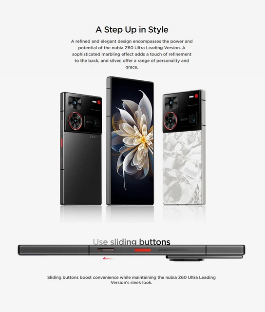 Nubia-スマートフォン,Z60,24 GB,6000インチ,80W,テラバイトmAh,急速 