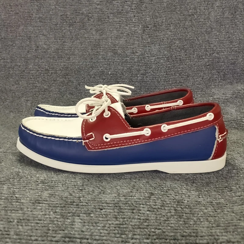 Premium Genuine Leather Homme Boat Women Brand Designer Luxury Loafers Men Moccasins Handmade Portland Shoes_vogvips.com