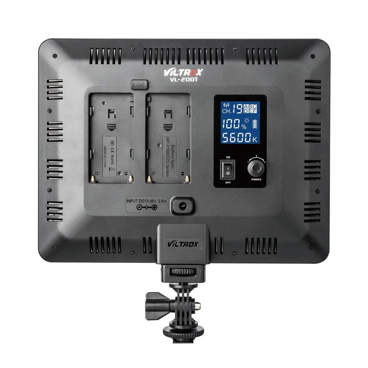 Viltrox VL-200T LED Video Light 30W Panel Lighting Wireless Remote Control Bi-Co