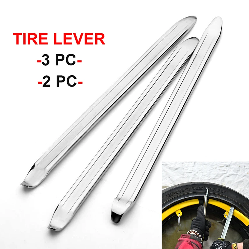 Tire Repair Kit 30cm Motorcycle Cycling Steel Spoon Tire Iron Rim Opener Lever Changer For Bicycle Car Repairing