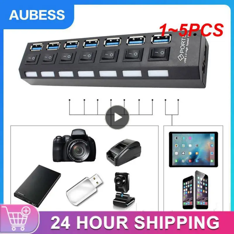

USB-разветвитель на 4/7 портов, 3,0 дюйма, USB-хаб с переключателем для ПК