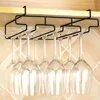 Kitchen Decorative Cabinet Goblet Bar Storage Shelf Hanging Rack Stemware Holder Wine Glass Rack Cup Hanger 1