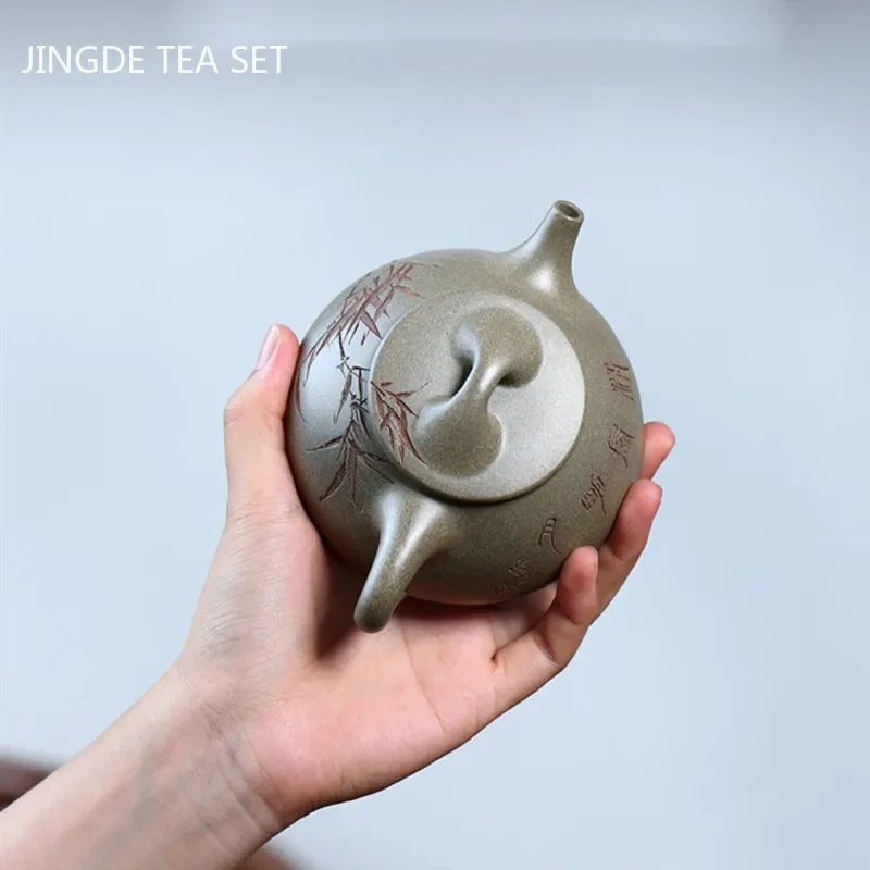 Household Stone Scoop Beauty Tea Maker Boutique Handmade Purple Clay Teapot Yixing Section Mud Filter Tea Pot Customized Teaware