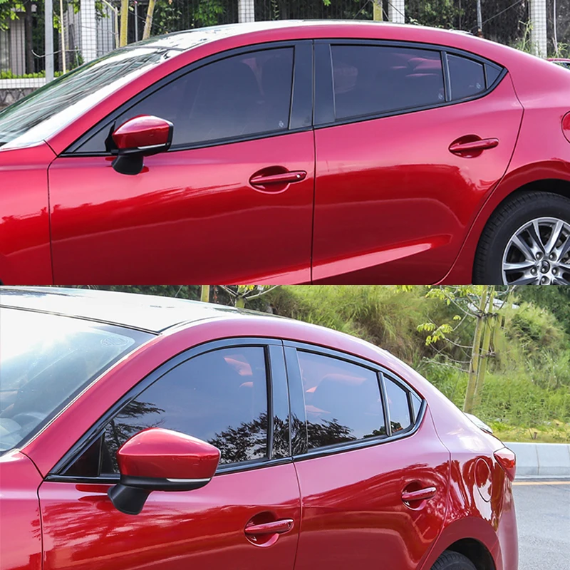 For Mazda 3 Sedan 2014 2015 Stainless steel black Exterior Window Molding Strip Sill side Cover Trim 8PCS