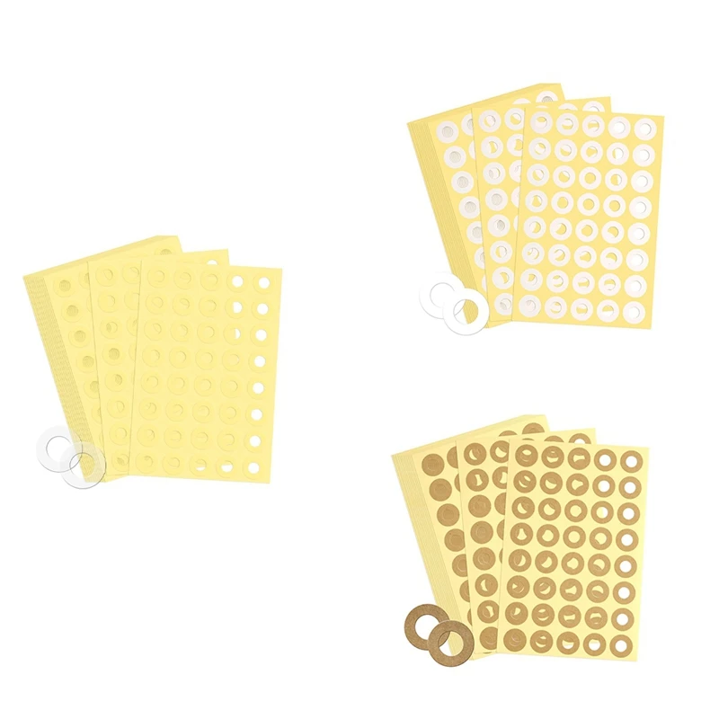 구멍 펀치 보강 스티커, 자체 접착 1/4 인치 직경, 느슨한 잎 바인더 종이 구멍 보호기, 4000 개