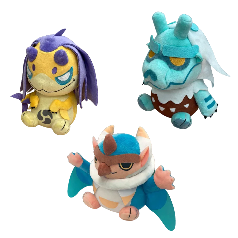 

Monster Hunter Rise Somnacanth Bishaten Great Izuchi Aknosom Q Version, плюшевая игрушка, рождественские подарки