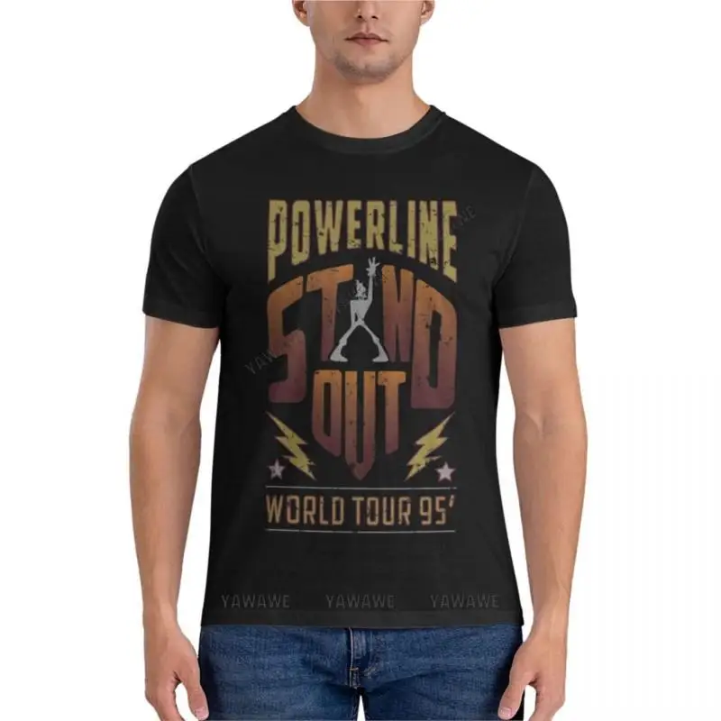 

Powerline Classic T-Shirt mens graphic t-shirts big and tall tshirts for men brand t-shirt men cotton teeshirt