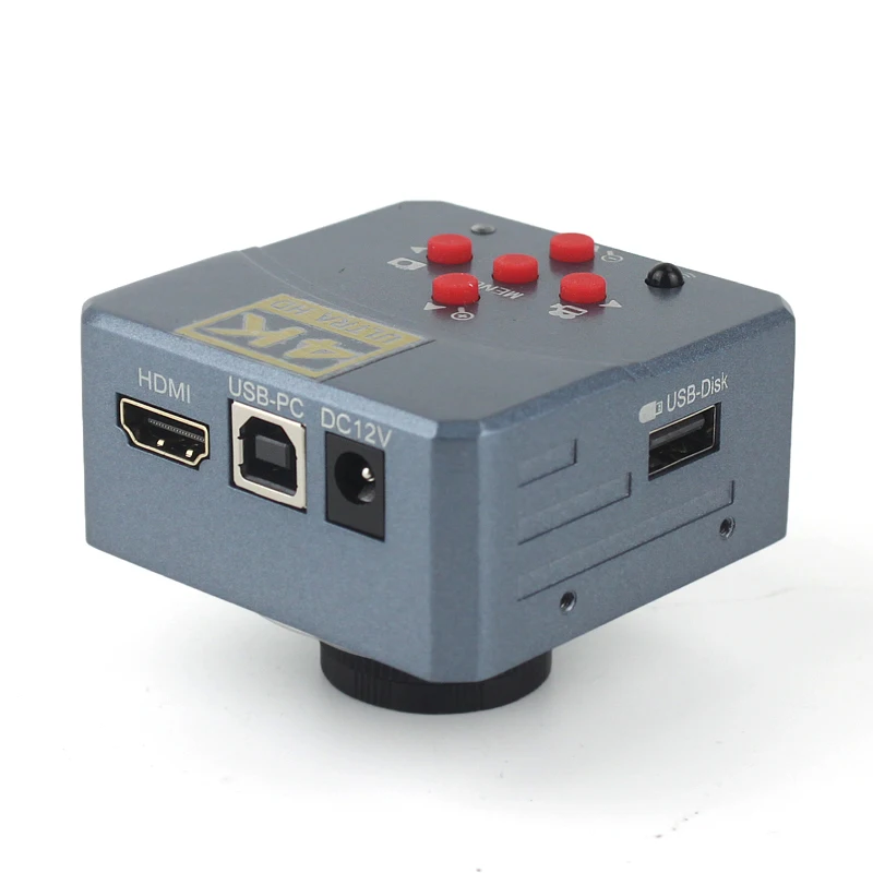 48MP 4K 60FPS 1/2 인치 1080P HDMI USB 비디오 디지털 현미경 카메라, 180/130X 줌 C 마운트 렌즈 56 LED 휴대폰 수리 도구