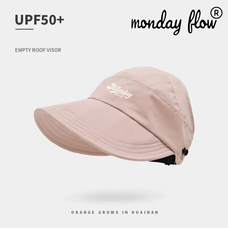 Monday Flow Genuine 25 New Summer Women Golf Vage Golf Sun Cap Top-Empty Visor Empty Breathable Anti-UV Cycling Cap