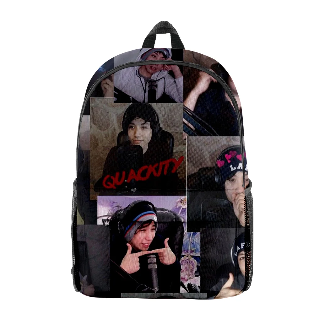 Popular Youthful quackity Student School Bags Notebook Backpacks 3D Printed Oxford Waterproof Boys/Girls Funny Travel Bags