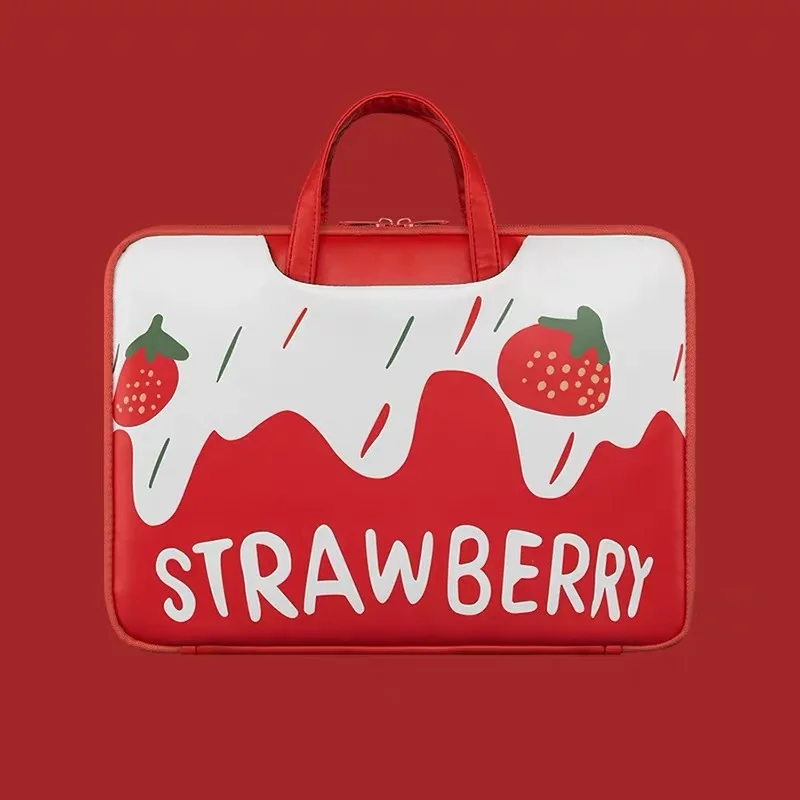 

Kawaii STARWBERRY New Bag For Macbook Air 13.3 15.6 Laptop Carry Bag Briefcase Notebook Pouch For Dell Huawei Matebook Lenovo HP