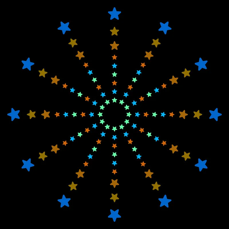 Glow in the Dark Stars Stickers for Kids Room Wall Ceiling Decor Scrapbook Telephone Switch Button Phone Car Star Sticker 100pcs