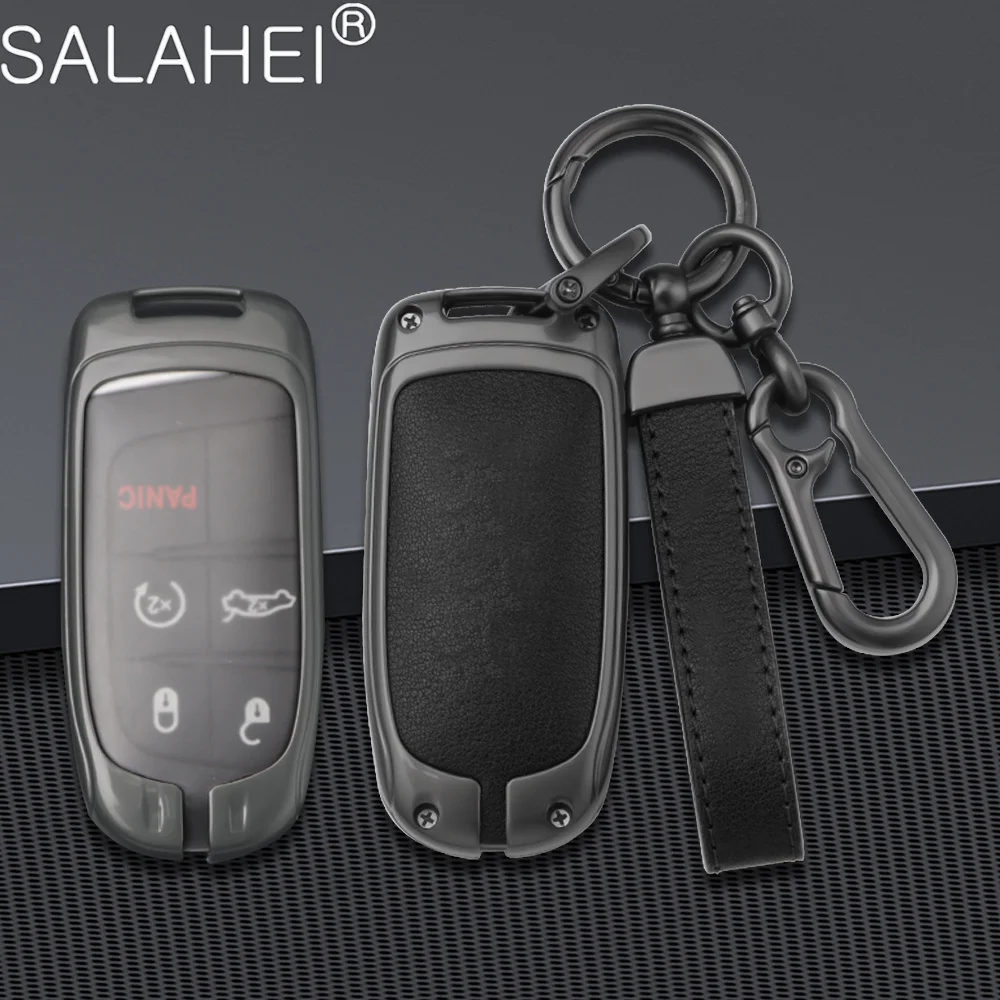 

Car Key Case Cover Fob Shell For Jeep Renegade Compass Grand Cherokee For Chrysler 300C Wrangler Dodge Auto Keychain Accessaries