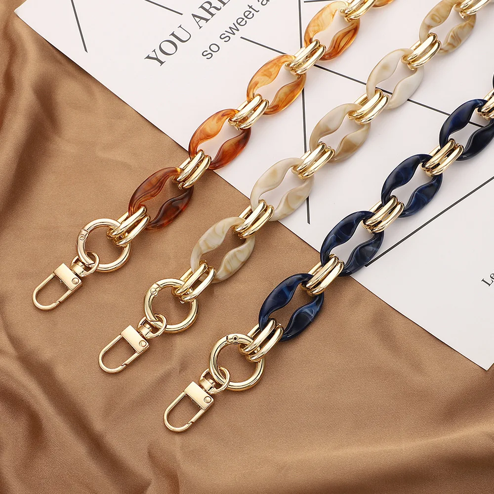 

40/60cm Acrylic Resin Chain Hardware Bag Phone Case DIY Accessories Retro Temperament Versatile Portable Bag Chain Bag With Belt