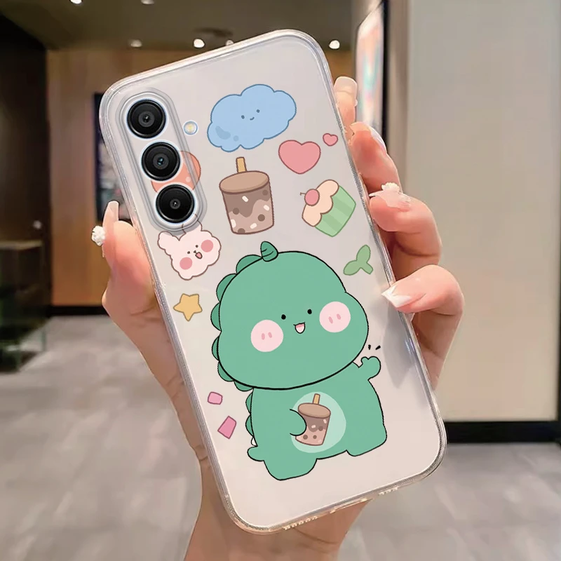 Transparent Cartoon Flower Soft TPU Shockproof Butterfly Phone Case