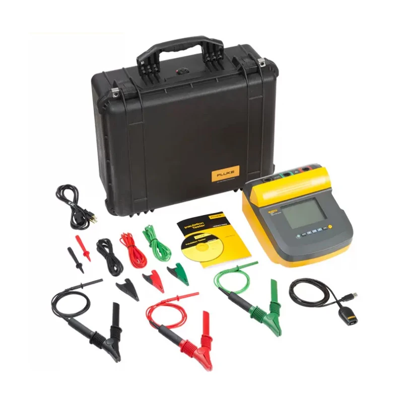 FLUKE 1550C FC 1555FC Handheld Megohmmeter HighVoltage Insulation ResistanceTester Digital Shaker Remote TestLarge ScreenDisplay