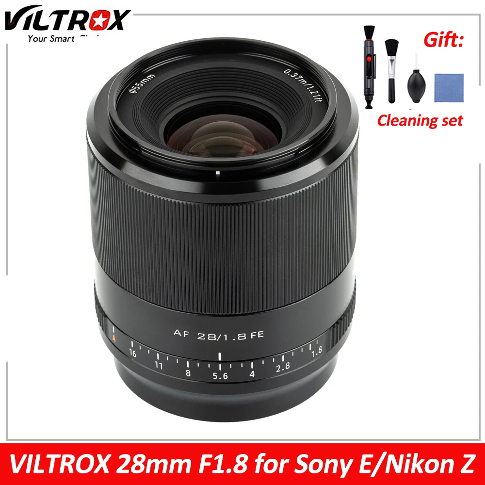 Viltrox 28Mm F1.8 Nikon Z Sony E Lens Messa A Fuoco Automatica Full Frame Obiettivo Grandangolare Prime Per Sony E Mount A7 A7R Nikon Z Mount Z5