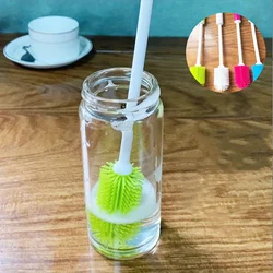 Silicone Long Handle 360 Rotating Multi - Purpose Cleaning Brush (Green)