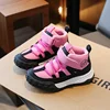 Winter Warm Kids Sneakers Plush Boys Girls Toddlers High Top Non-slip Running Shoes Fashion Children Sports Casual Cotton Shoes 4