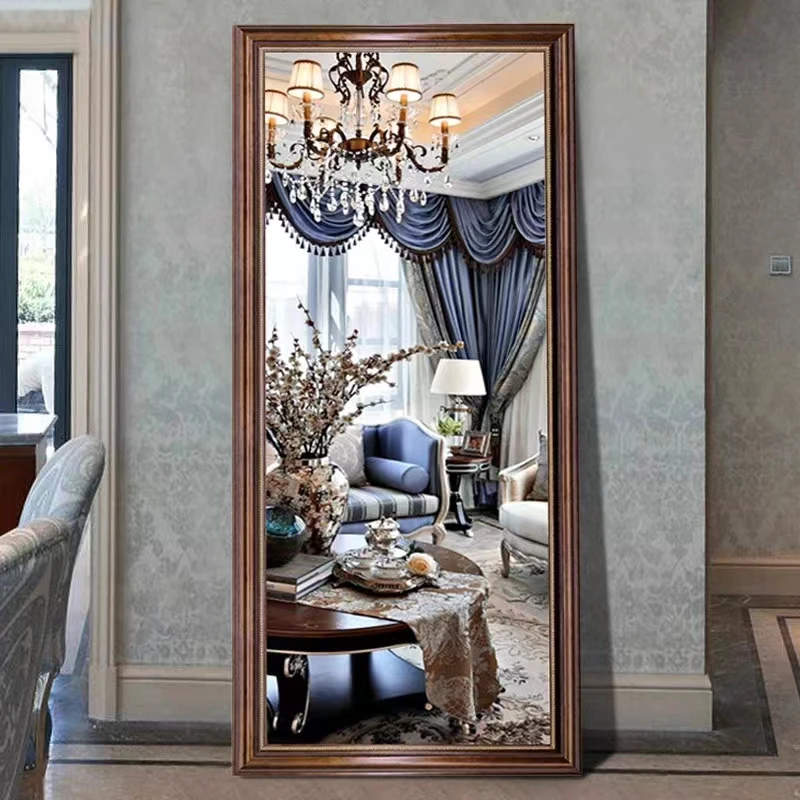 

Modern Full Body Mirror Big Size Long Princess Haircut Luxury Mirror Wall Asthetic Espelho Decorativo Living Room Decoration