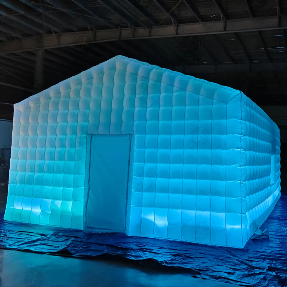

Led Inflatabel Tent White Clube Tent with Colorful Lights for Party