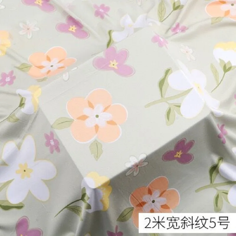 2m wide cotton fabric, rayon cloth, bed sheet, quilt cover, pajamas, dresses, household clothes, cool cotton fabrics Textiles